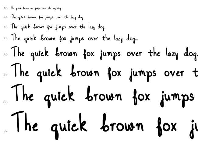 Once Upon A Dream font waterfall
